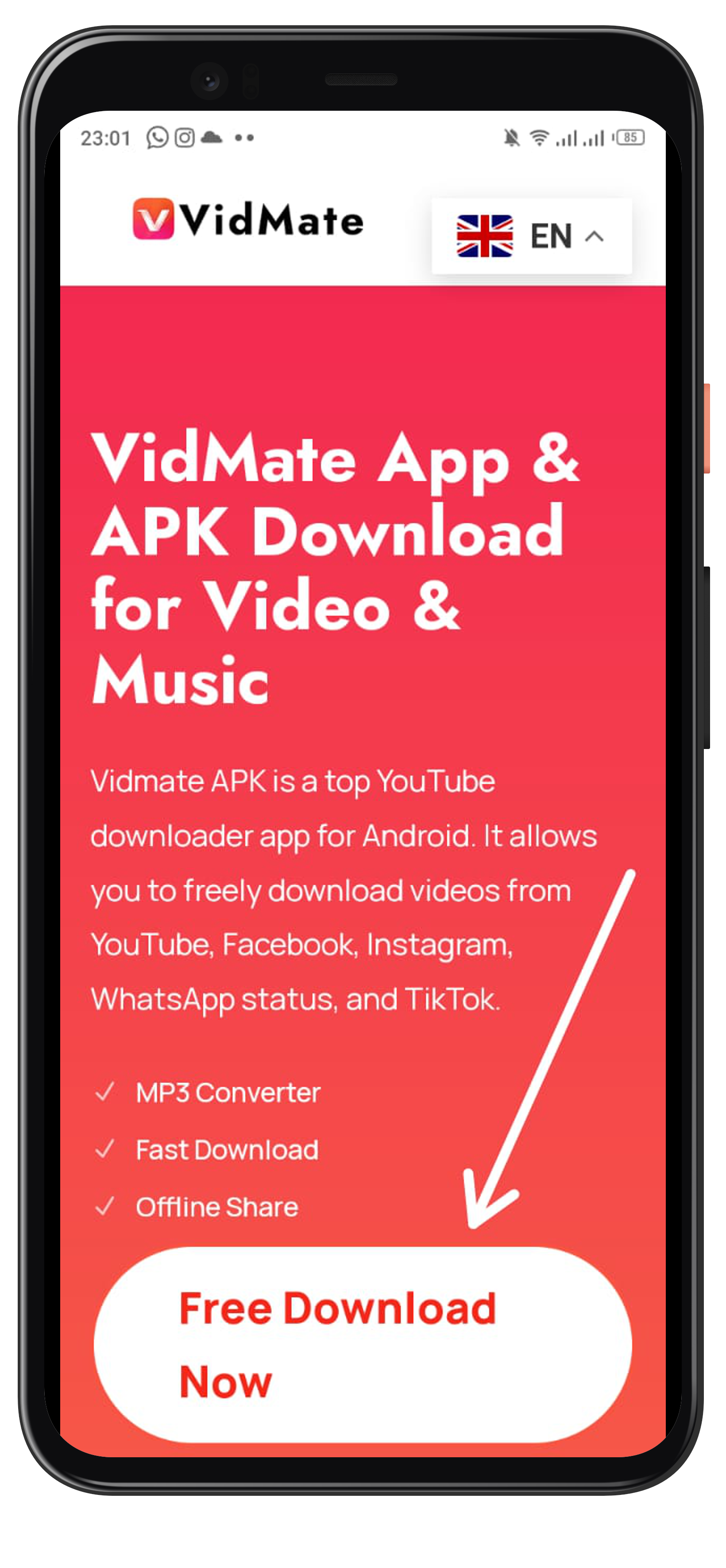 Offline vidmate best sale